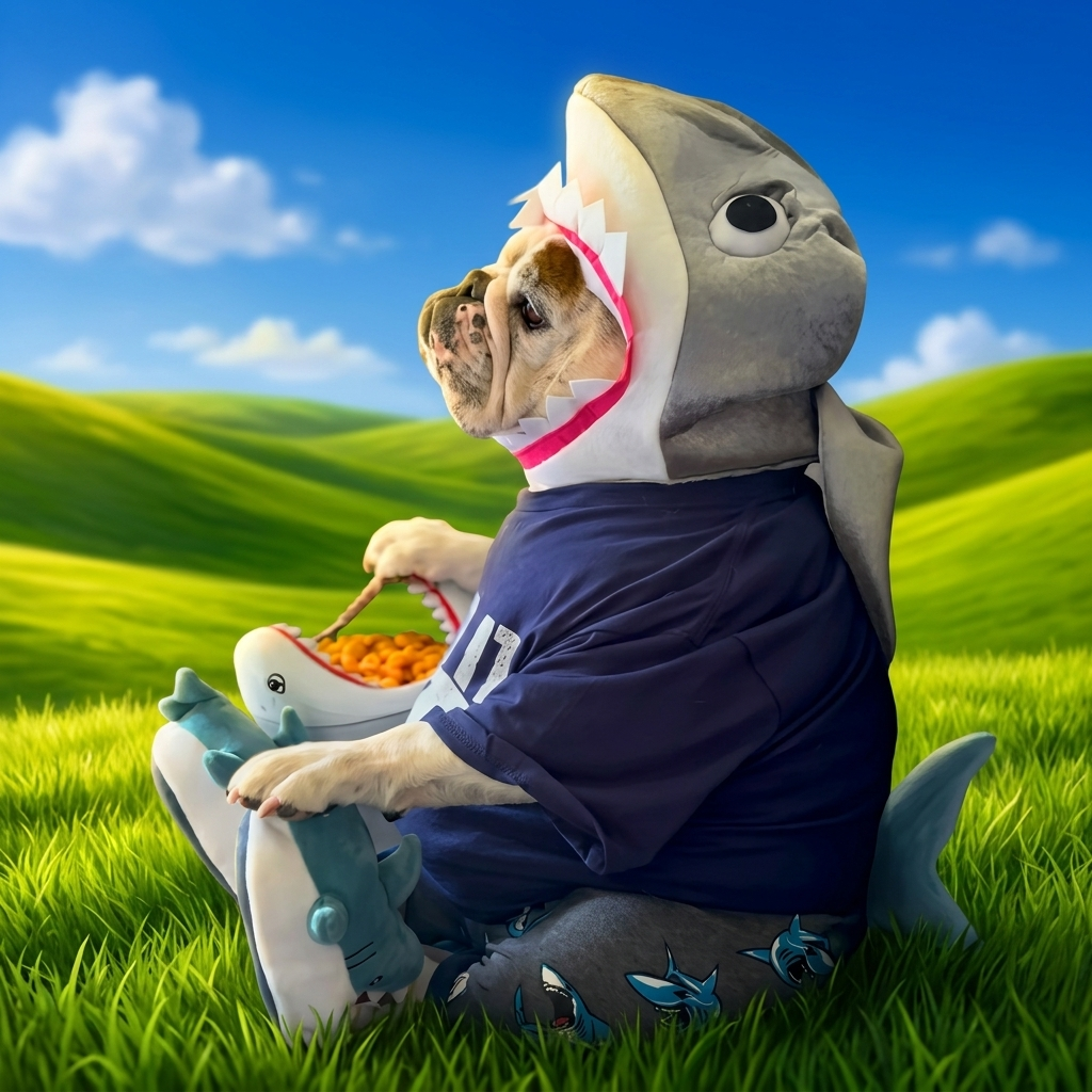 Eggnog the legendary dog